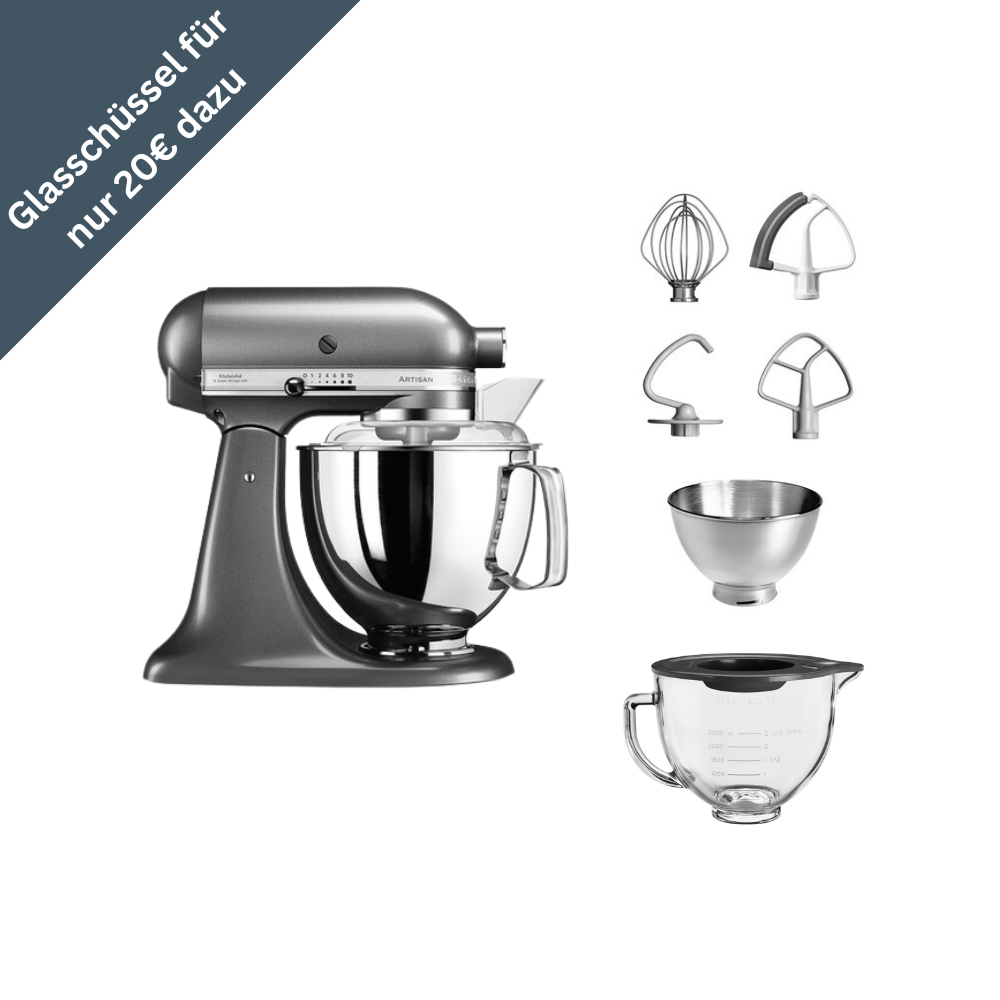 KitchenAid Artisan 5KSM175 Küchenmaschine Set 4,8 l
