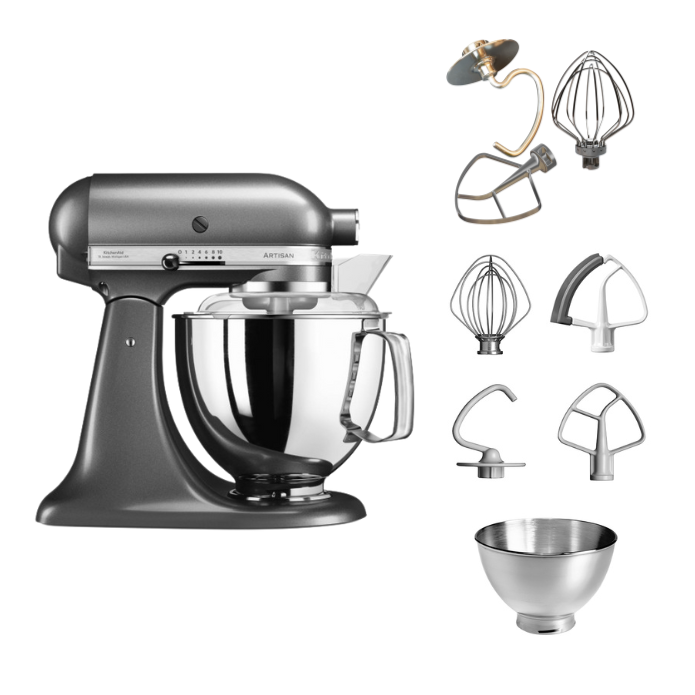 KitchenAid 4,8 L 5KSM175 Artisan Küchenmaschine Tschimmlover mit Tschimmhook Rührelementen