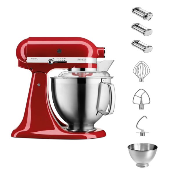 KitchenAid Artisan 5KSM185 Küchenmaschine 4,8 L Pastalover Set