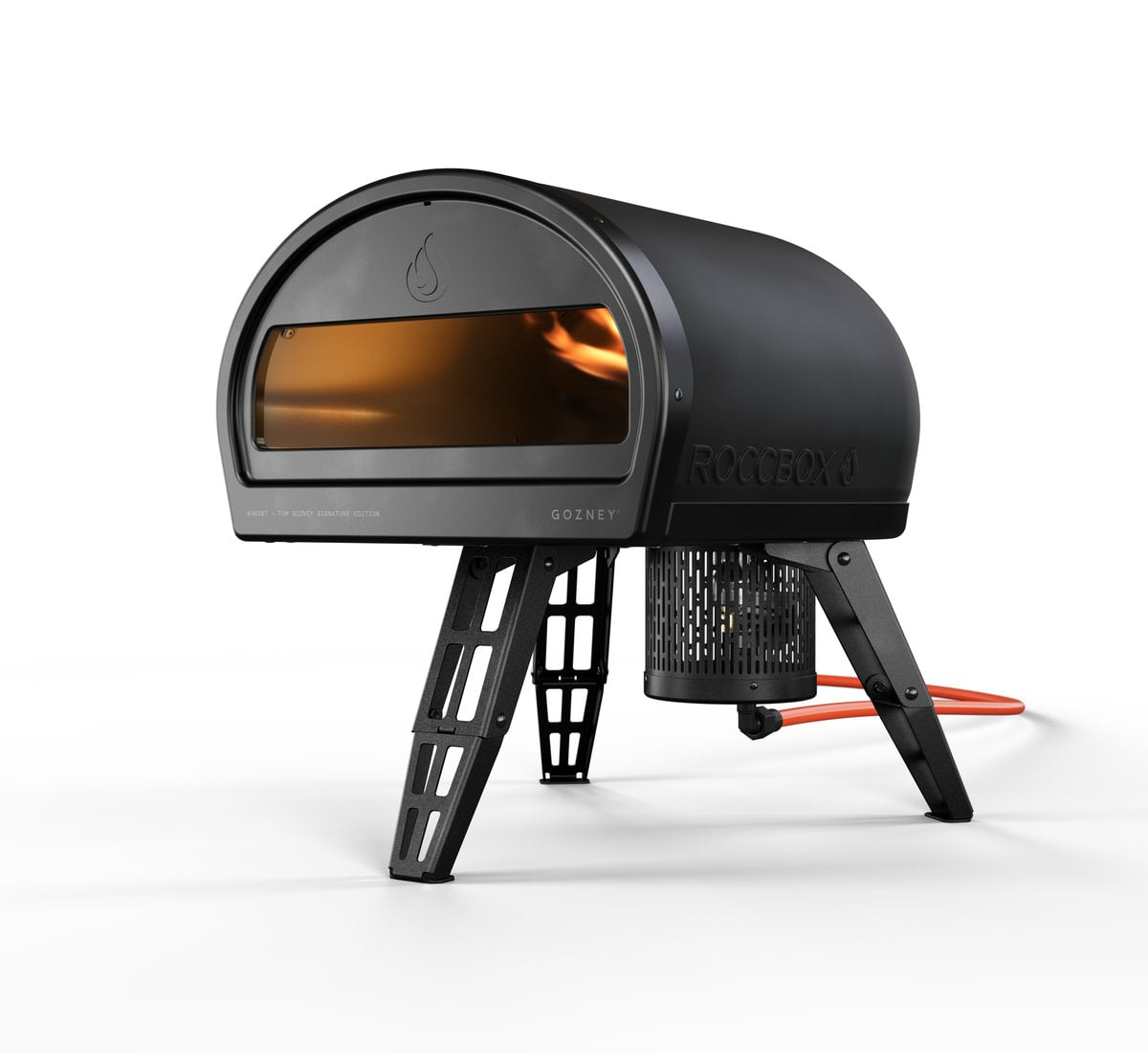 Gozney Roccbox Pizzaofen Set mit Abdeckhaube und Servierteller