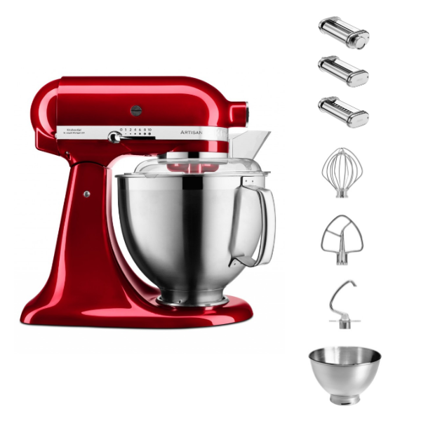 KitchenAid Artisan 5KSM185 Küchenmaschine 4,8 L Pastalover Set