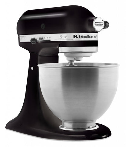 KitchenAid 4,3 L 5K45SS Classic Küchenmaschine Set 3 Gemüseschneider+Spritzschutz+Flexirührer