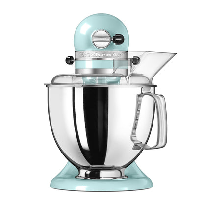 KitchenAid 4,8 L 5KSM175 Artisan Küchenmaschine Steellover mit Edelstahl-Werkzeugen