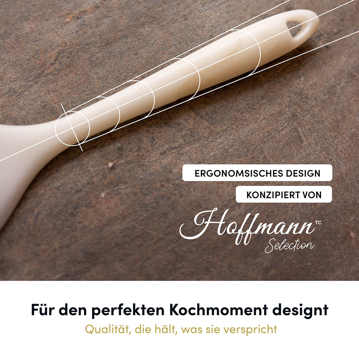 Pfannenschaufel mit robusten Edelstahlkern